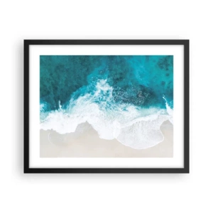 Plakat i sort ramme - Naturlig kærtegn - 50x40 cm