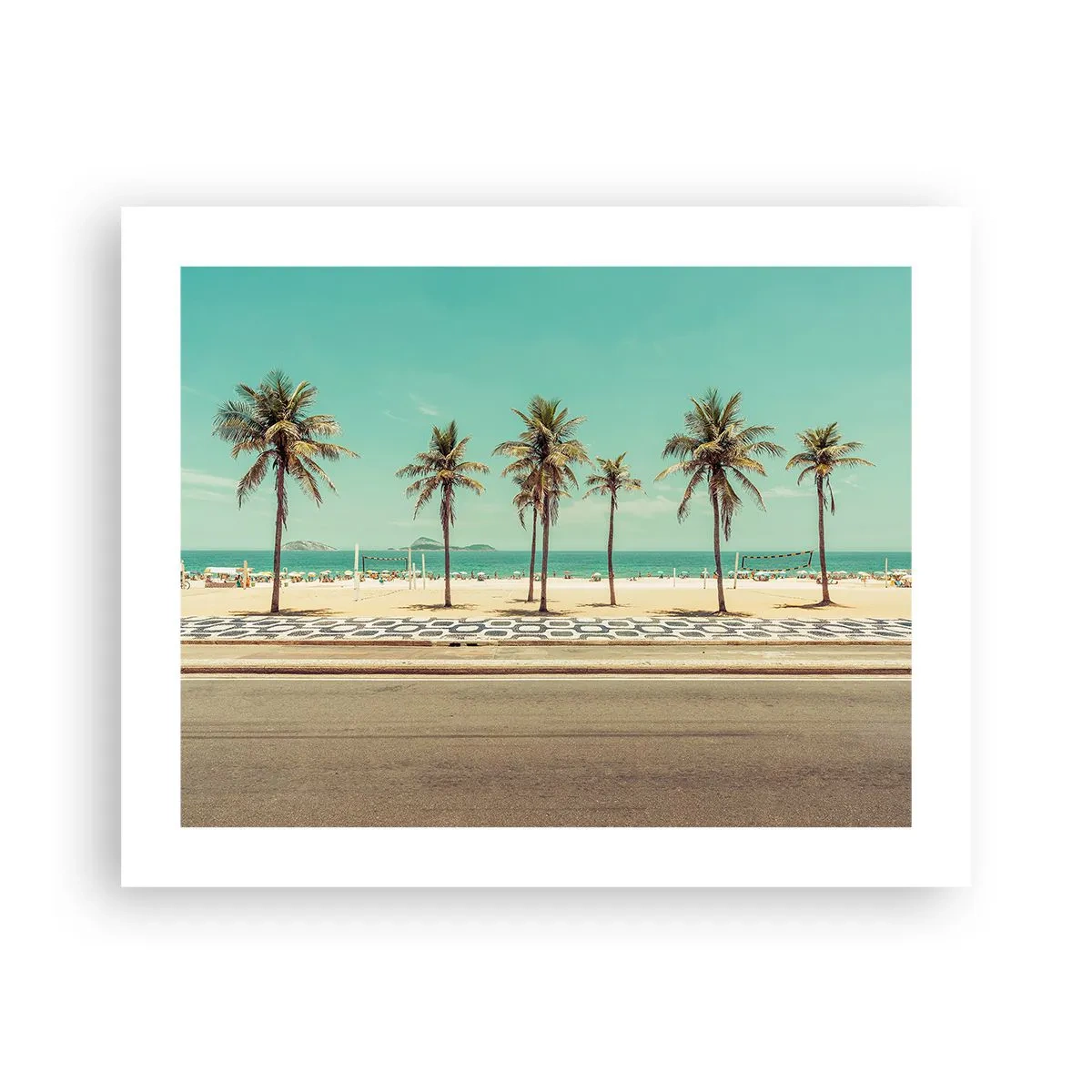 Plakat - På stranden - 50x40 cm