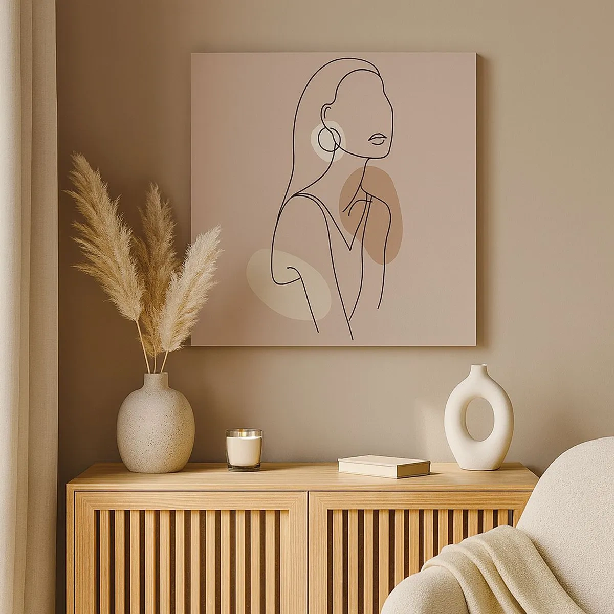 Lærredstryk - Billede på lærred - Et ikon for pigelivet - 30x30 cm