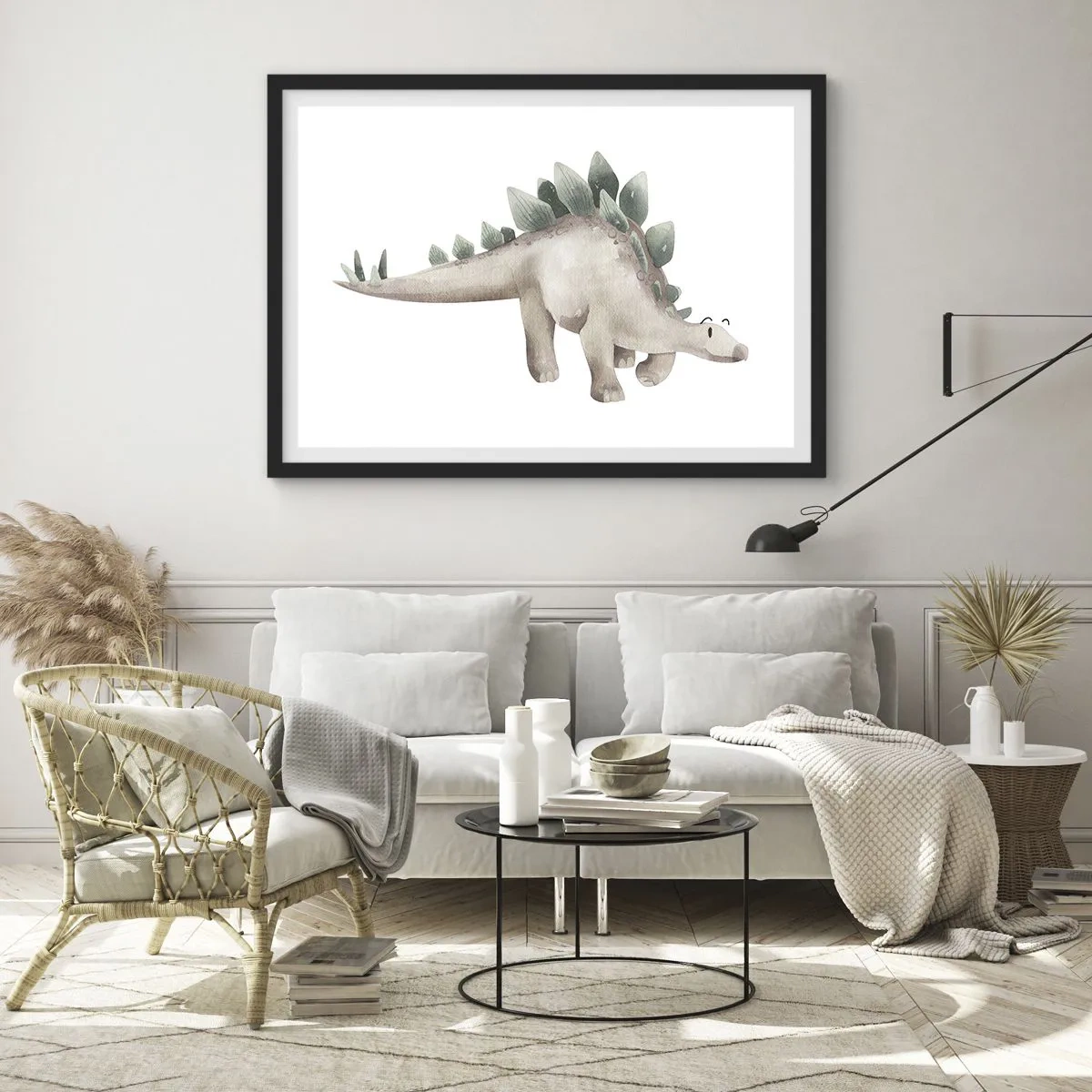 Plakat i sort ramme - Din ven - 100x70 cm
