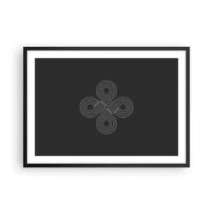 Plakat i sort ramme - I den keltiske ånd - 70x50 cm