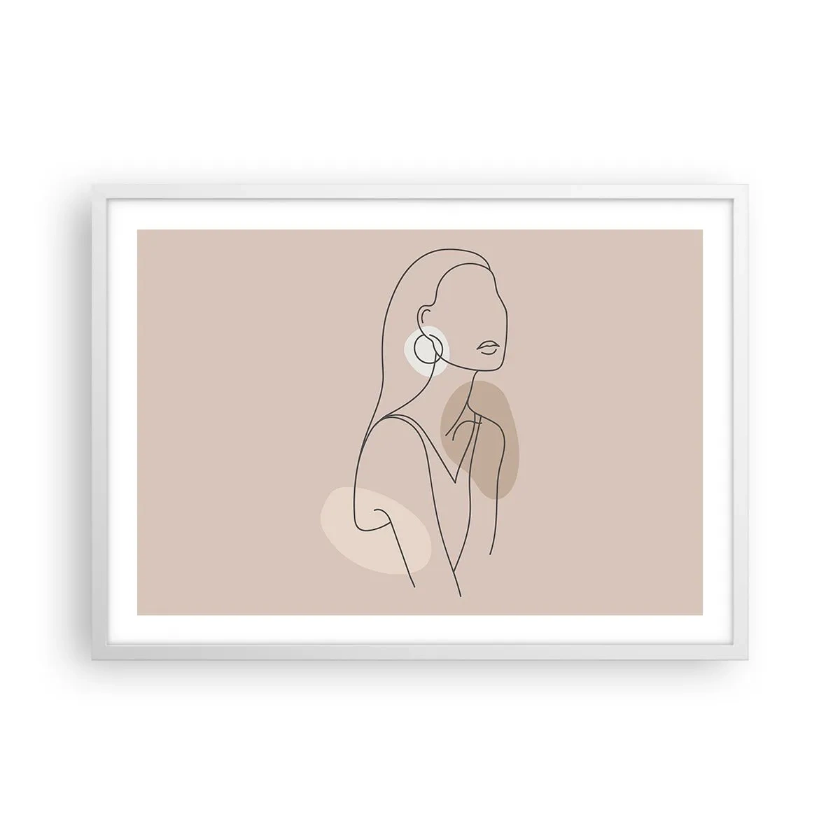 Plakat i hvid ramme - Et ikon for pigelivet - 70x50 cm
