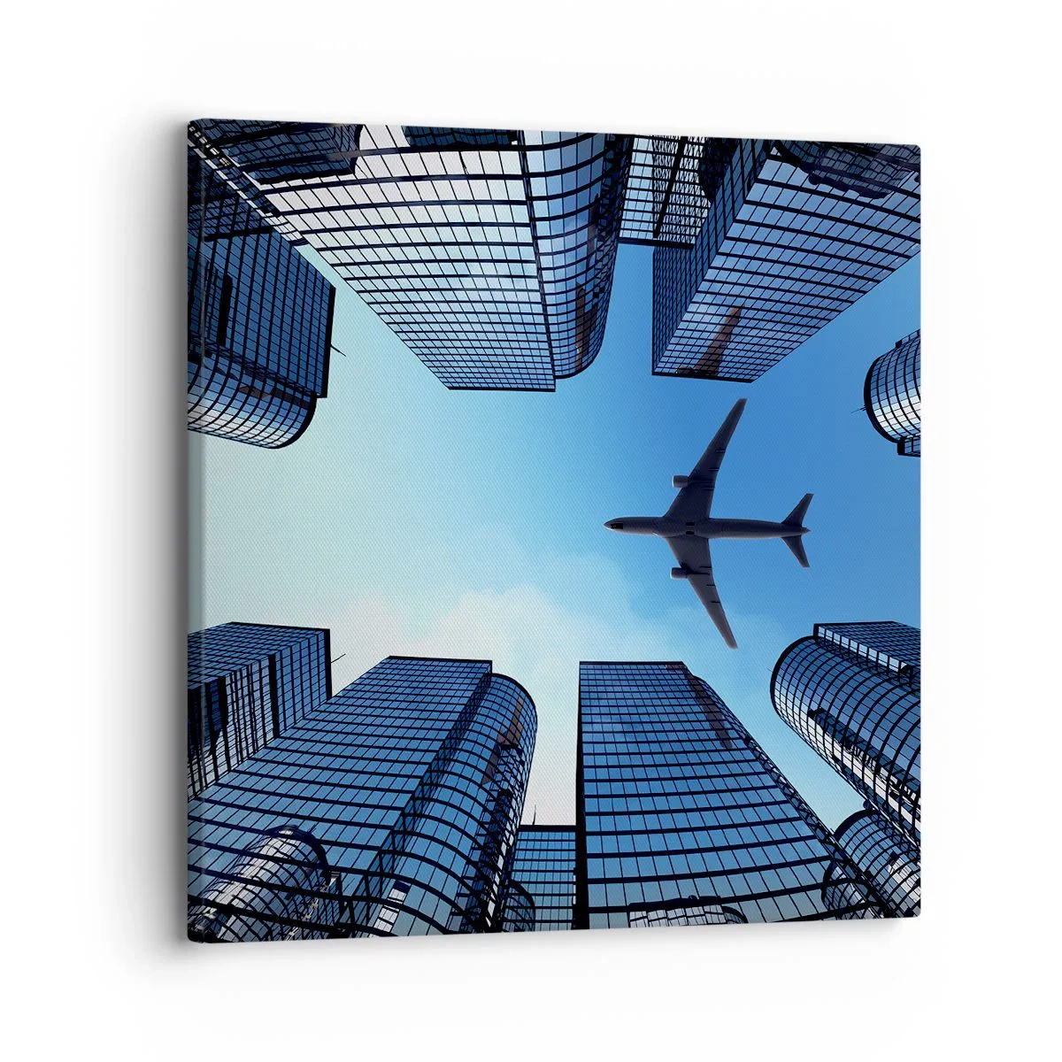 Lærredstryk - Billede på lærred - Udsigt fra glasslugten - 30x30 cm