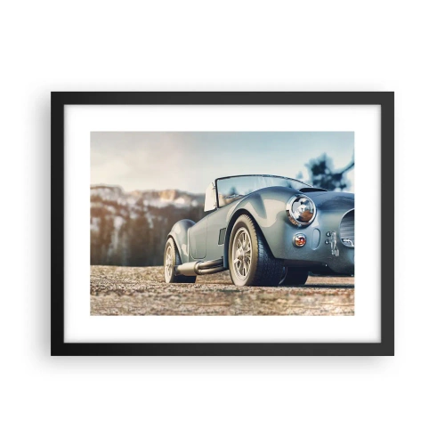 Plakat i sort ramme - Fordi stil betyder noget - 40x30 cm