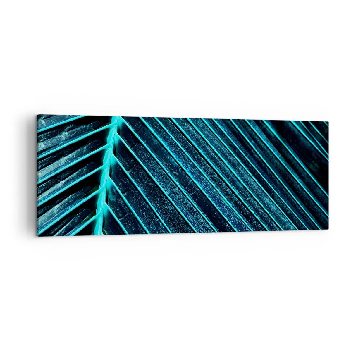 Lærredstryk - Billede på lærred - Tekstur af grønt - 140x50 cm