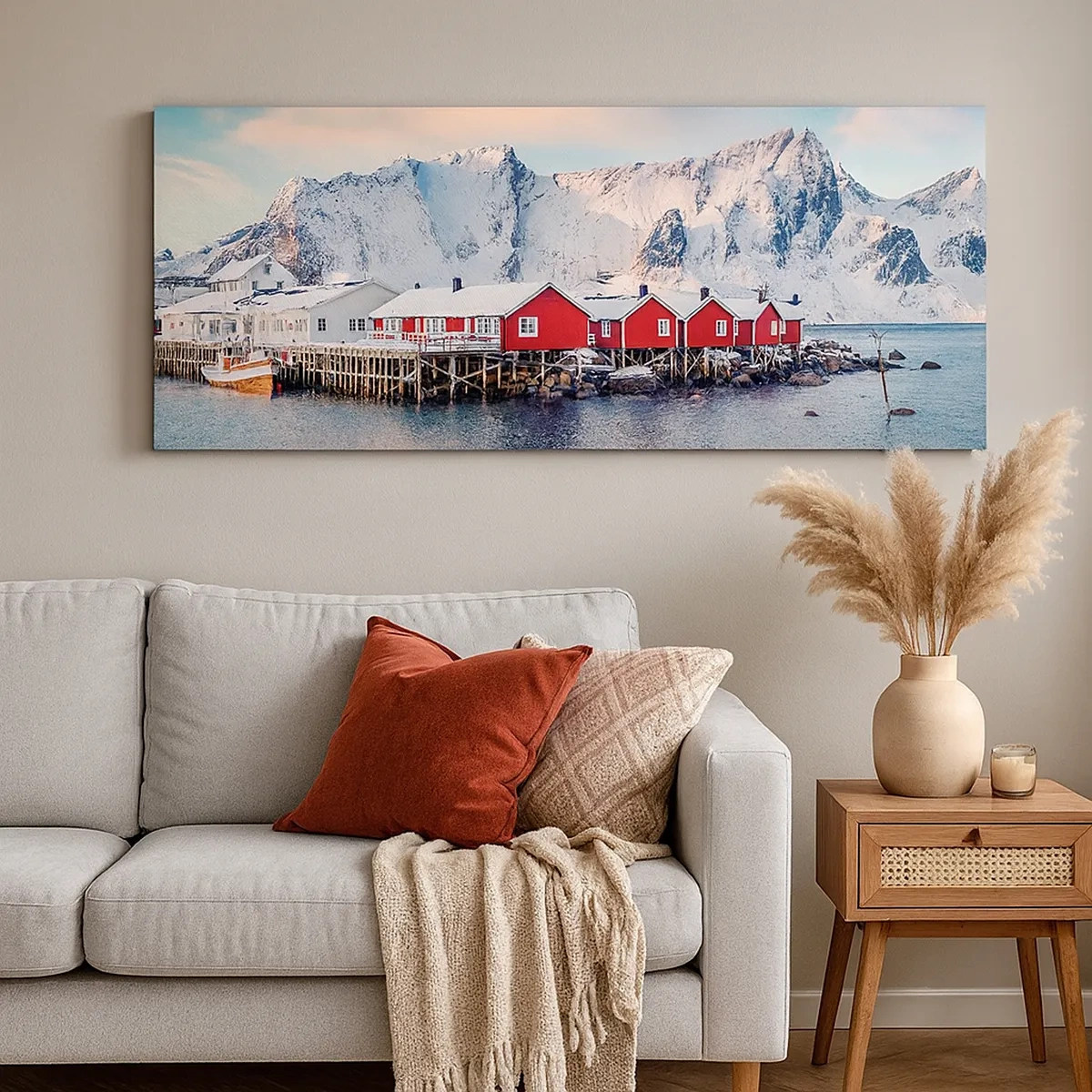 Lærredstryk - Billede på lærred - Nordlig tilbagetrækning - 30x30 cm