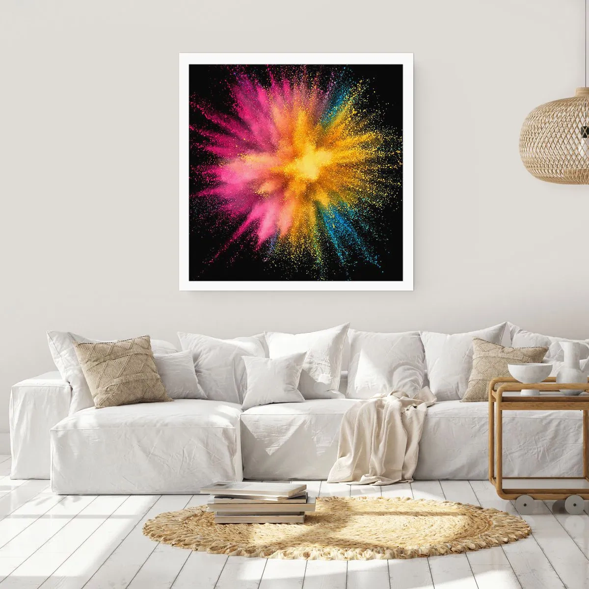Plakat - Farvernes fødsel  - 50x50 cm