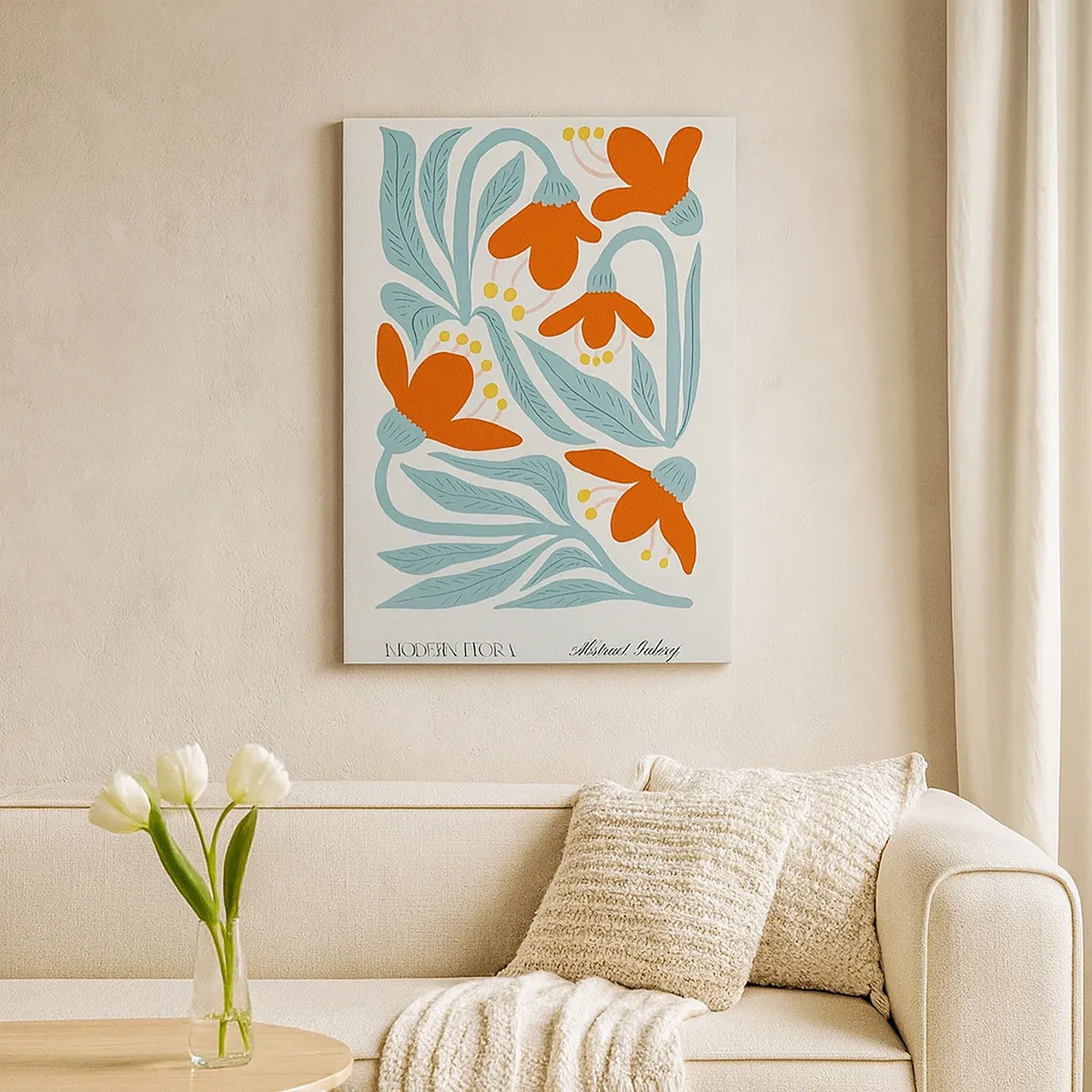 Lærredstryk - Billede på lærred - Mod jorden, mod solen - 50x70 cm