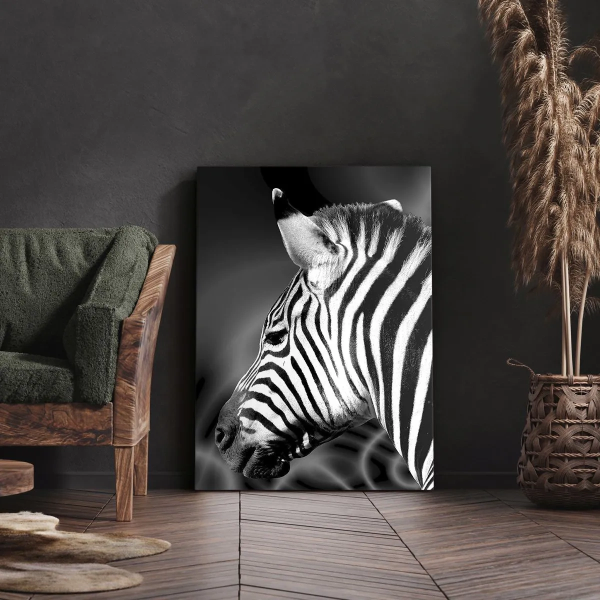 Lærredstryk - Billede på lærred - Hvid er hvid og sort er sort - 50x70 cm