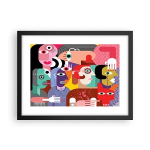 Plakat i sort ramme - Vi fra hr. Picasso - 40x30 cm