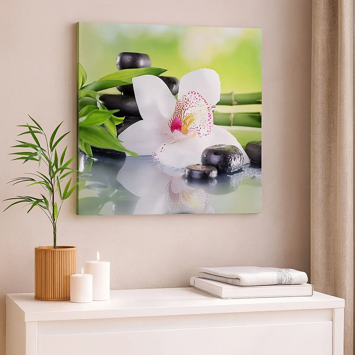 Lærredstryk - Billede på lærred - Kølig friskhed - 30x30 cm