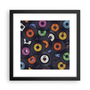 Plakat i sort ramme - Farver fra klassikerne - 30x30 cm