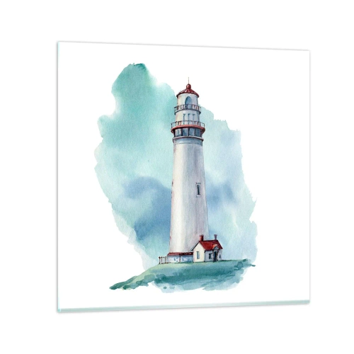 Billede på glas - Det blås blide søster - 30x30 cm