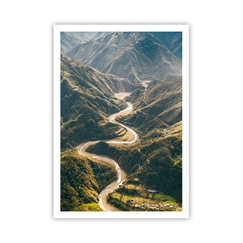 Plakat - Direkte fra hjertet af bjergene - 70x100 cm