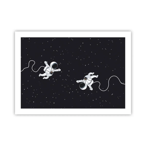 Plakat - Rummet vikler sig sammen - 70x50 cm