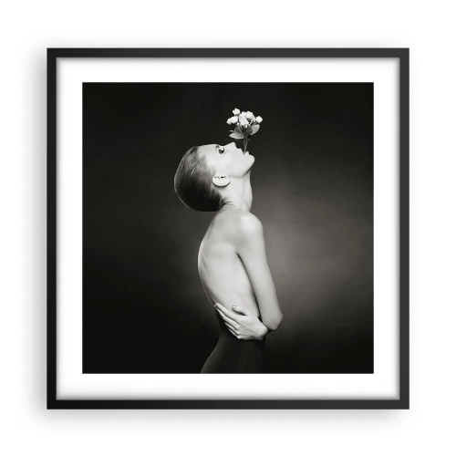 Plakat i sort ramme - Excentrisk elegance - 50x50 cm