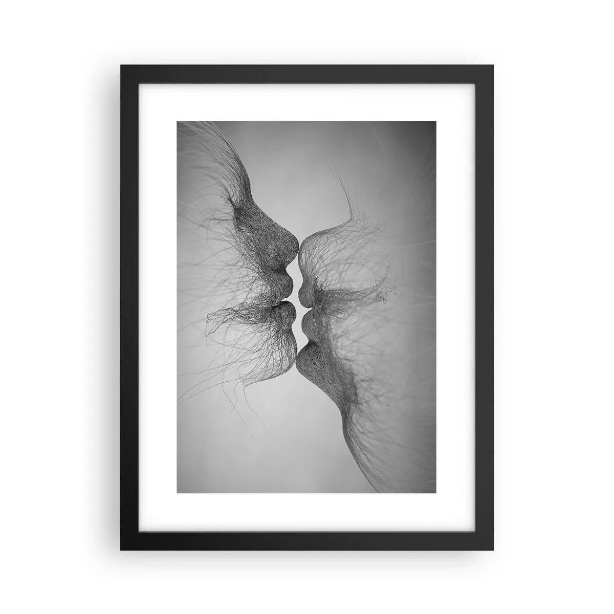 Plakat i sort ramme - Vindens kys - 30x40 cm