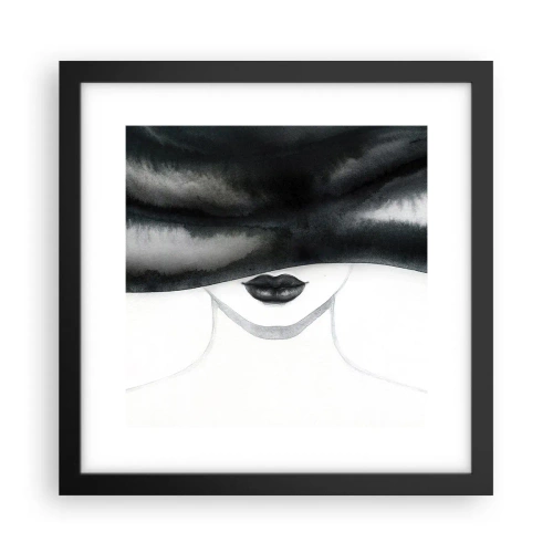 Plakat i sort ramme - Et sensuelt mysterium - 30x30 cm