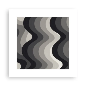 Plakat - Bølge efter bølge - 30x30 cm