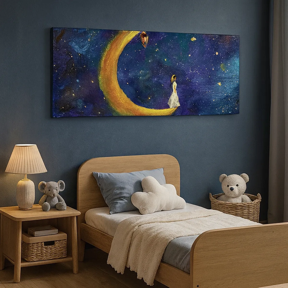 Lærredstryk - Billede på lærred - Kald på verden - 30x30 cm