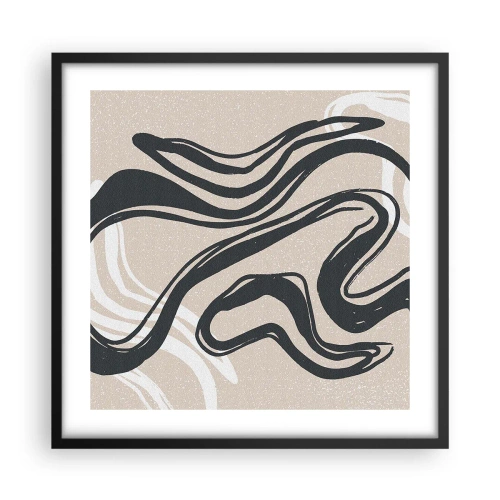 Plakat i sort ramme - Multipliceret udtryk - 50x50 cm