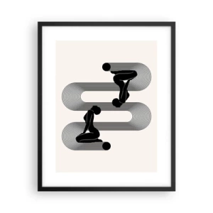 Plakat i sort ramme - Sensuel symmetri - 40x50 cm
