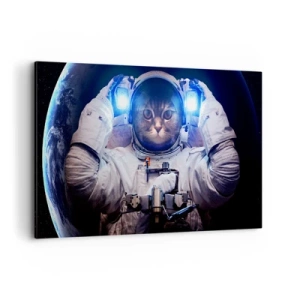 Lærredstryk - Billede på lærred - Houston, I har et problem - 120x80 cm