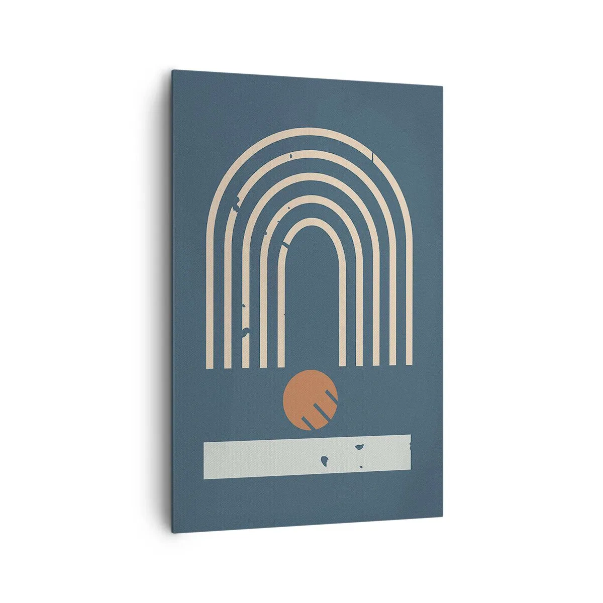 Lærredstryk - Billede på lærred - Geometri på granatæble - 80x120 cm