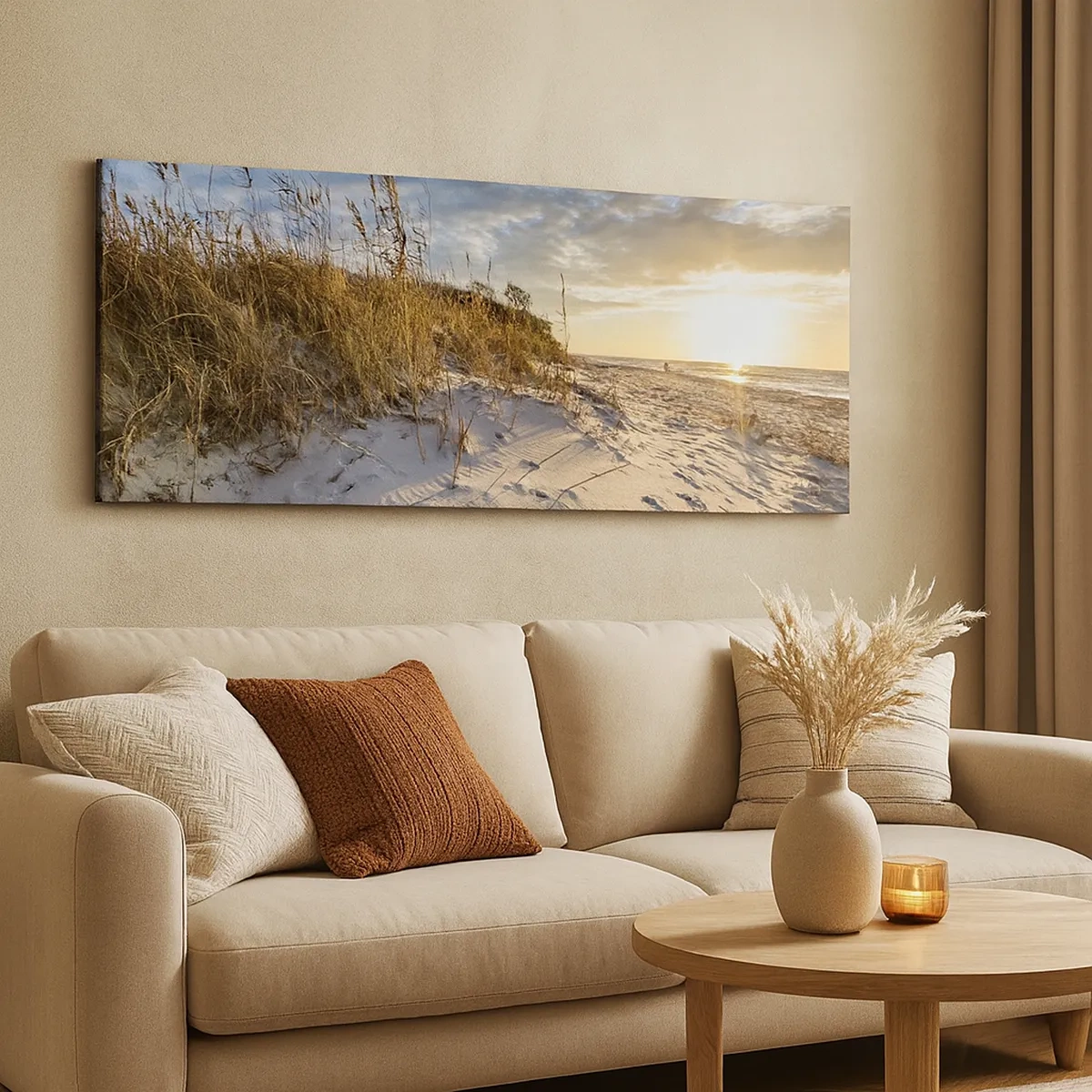 Lærredstryk - Billede på lærred - Indbydelse til en vandretur - 30x30 cm