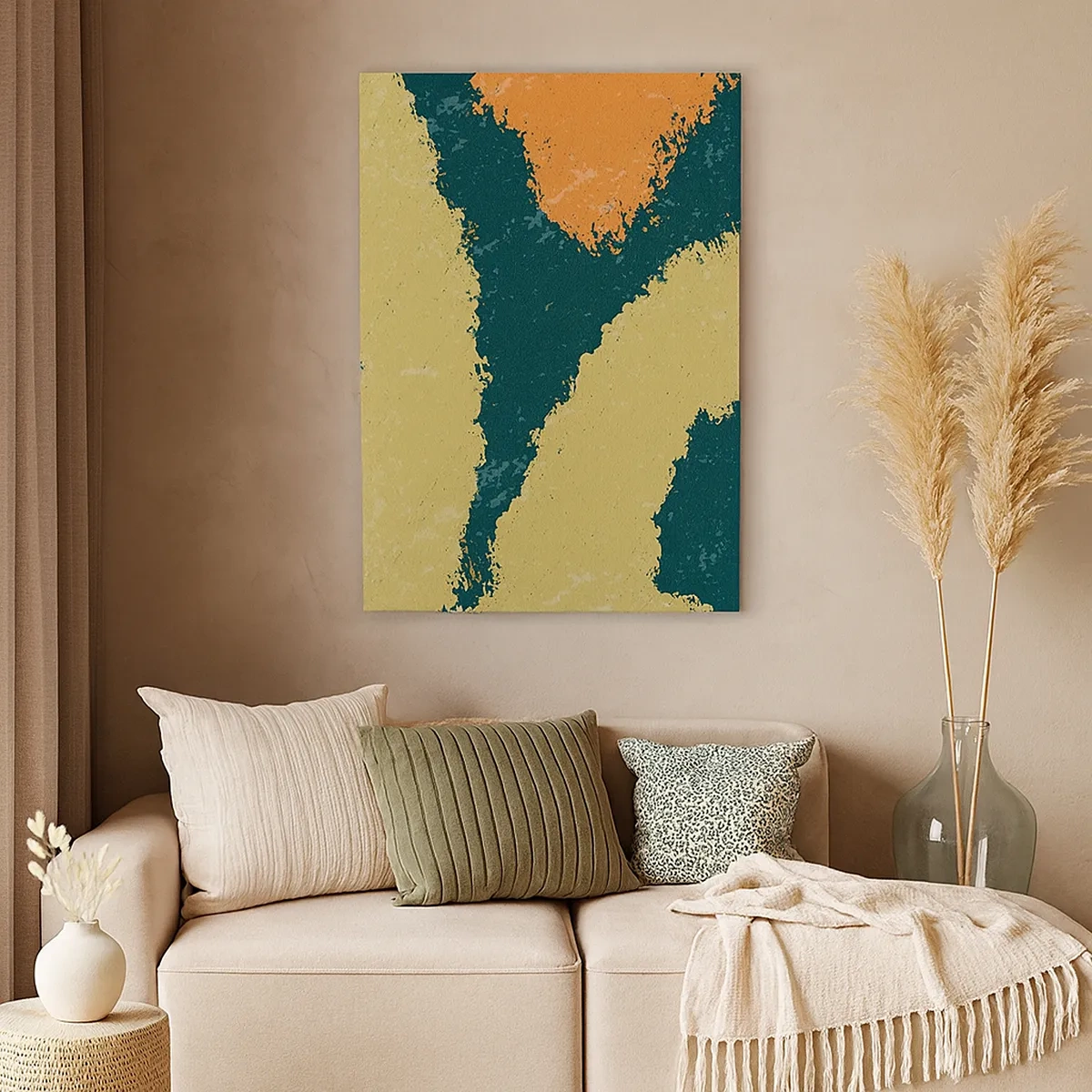 Lærredstryk - Billede på lærred - Abstraktion - i slowmotion - 50x70 cm