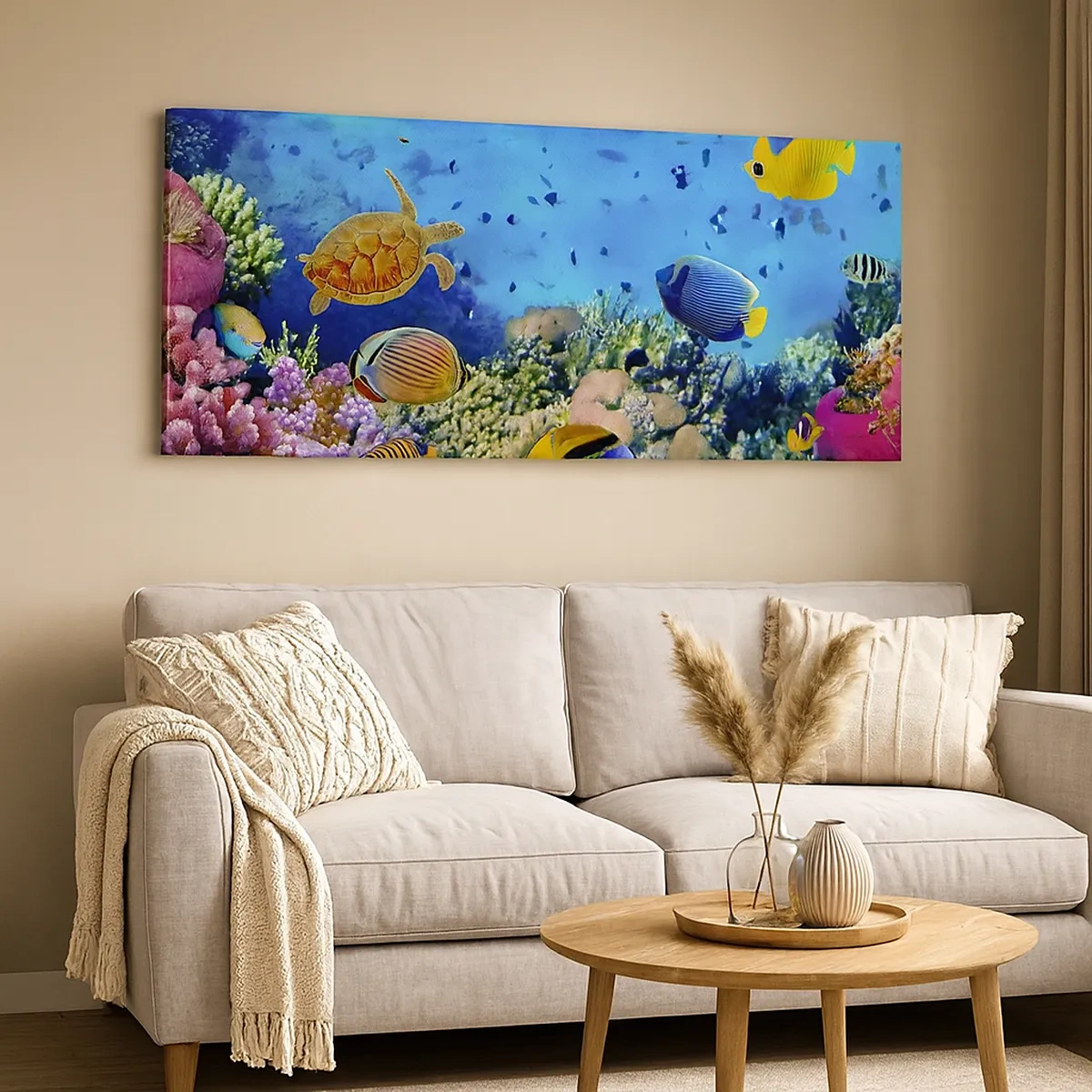 Lærredstryk - Billede på lærred - Og hvad ved vi om livet... - 30x30 cm