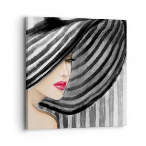 Lærredstryk - Billede på lærred - Hvor kan jeg finde dig? - 40x40 cm