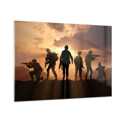 Billede på glas - Brothers in arms - 100x70 cm
