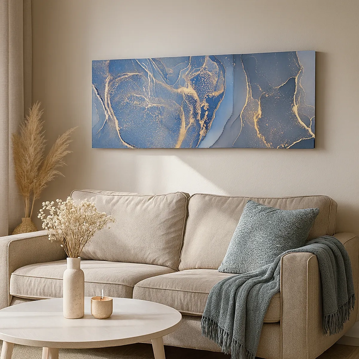 Lærredstryk - Billede på lærred - Guldstøv - 30x30 cm