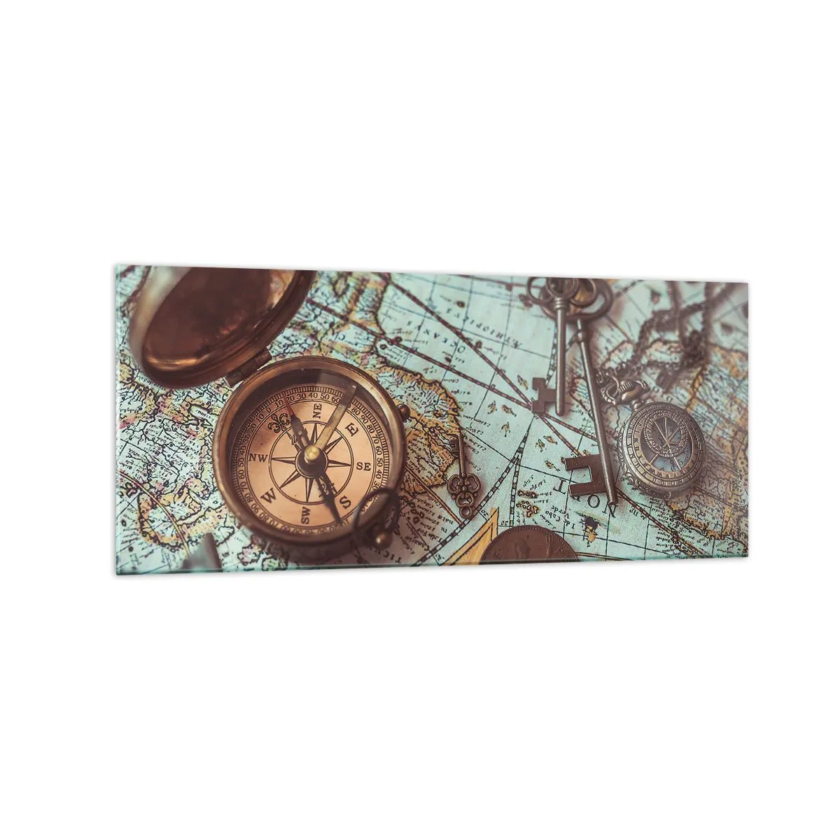 Billede på glas - For eventyreren - 120x50 cm