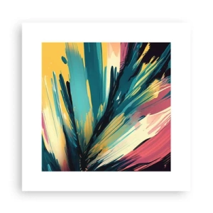 Plakat - Komposition - en eksplosion af glæde - 30x30 cm