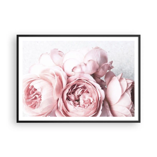 Plakat i sort ramme - For de romantiske - 100x70 cm