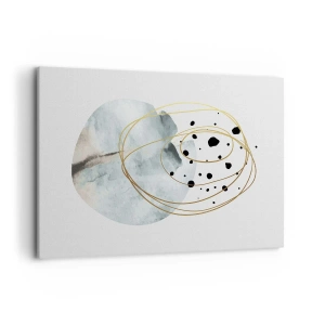 Lærredstryk - Billede på lærred - I rummets favntag - 100x70 cm