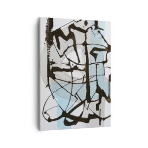 Lærredstryk - Billede på lærred - Ikke desto mindre blå - 50x70 cm