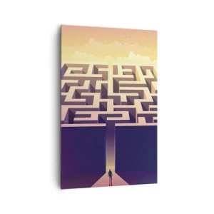 Lærredstryk - Billede på lærred - Tid til beslutning - 80x120 cm