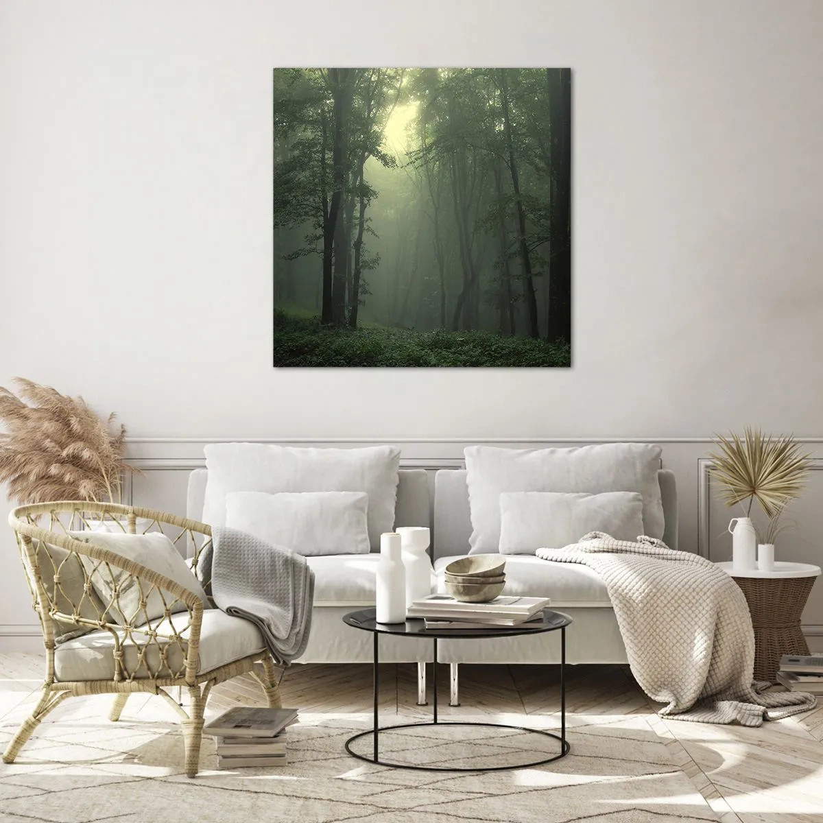 Billede på glas - Før han vågner op - 70x70 cm
