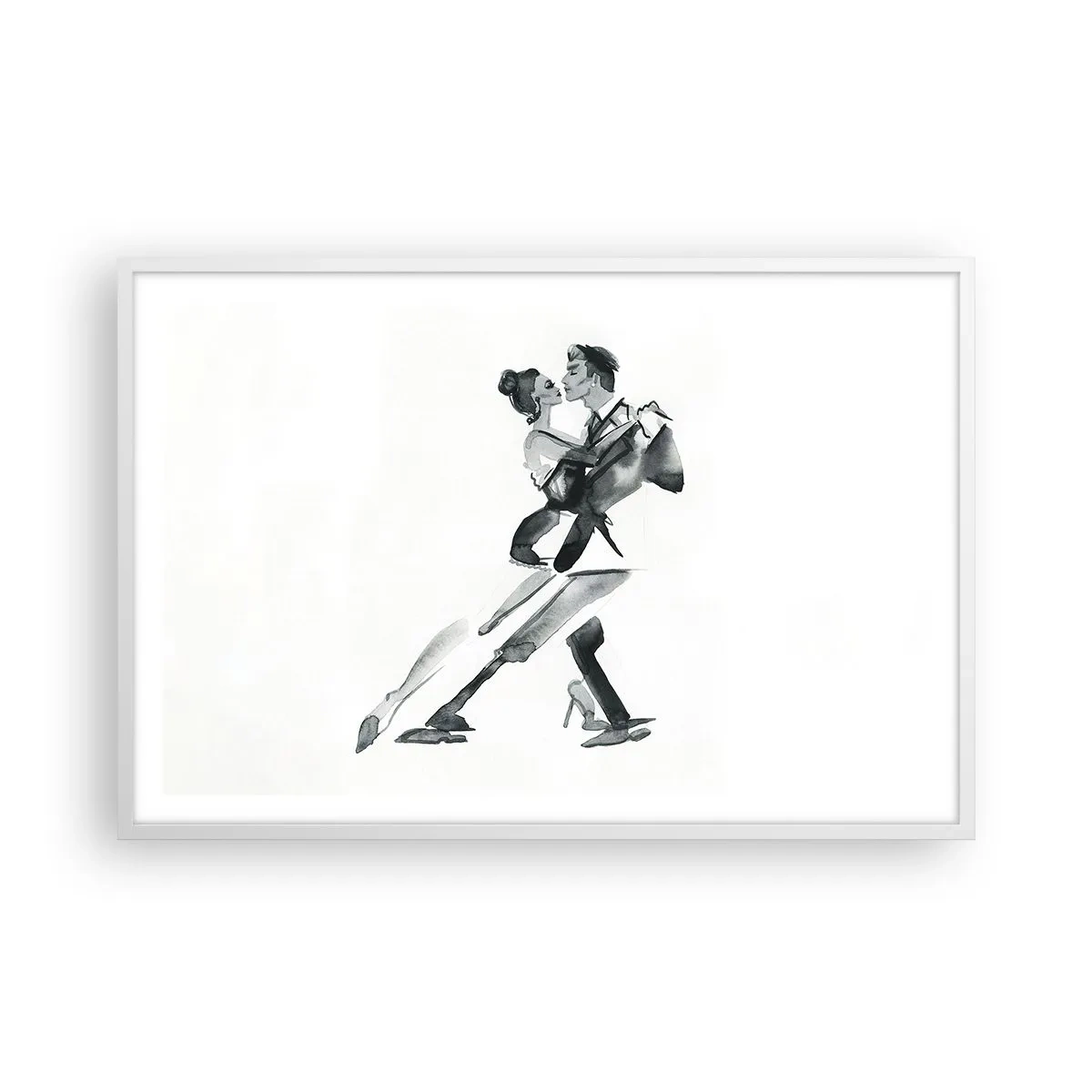Plakat i hvid ramme - I én rytme - 91x61 cm