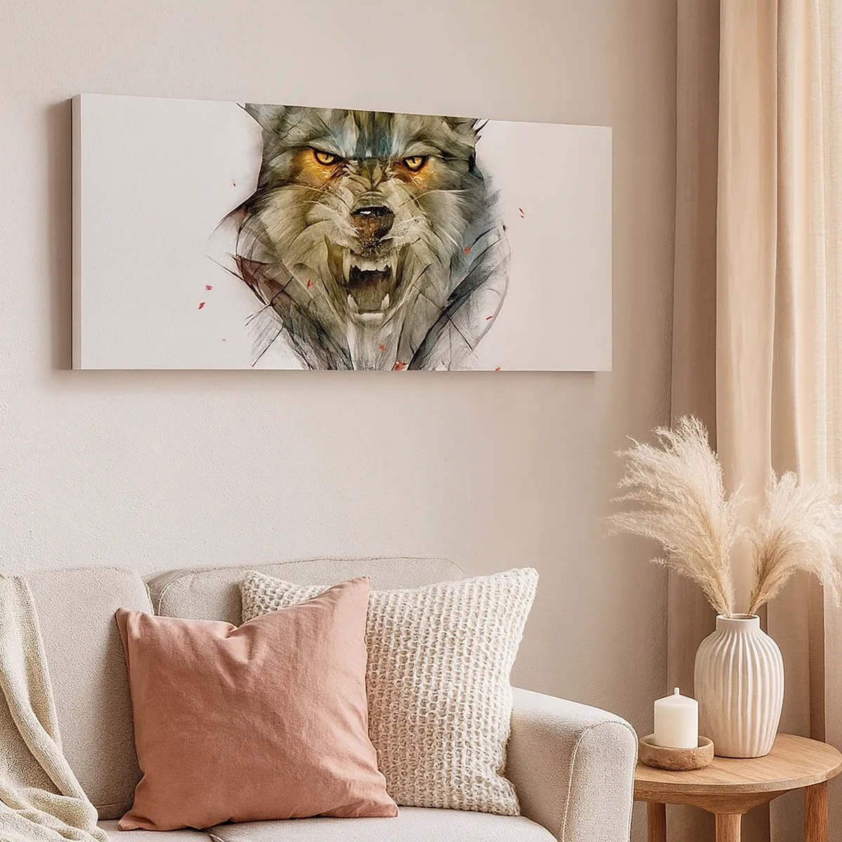 Lærredstryk - Billede på lærred - Ikke et skridt! - 30x30 cm