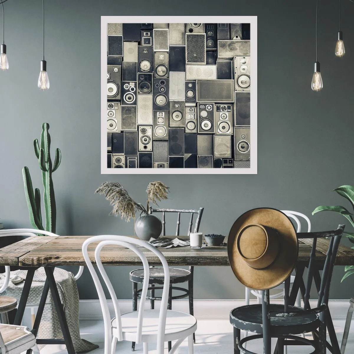 Plakat - Og alt er i orden - 30x30 cm