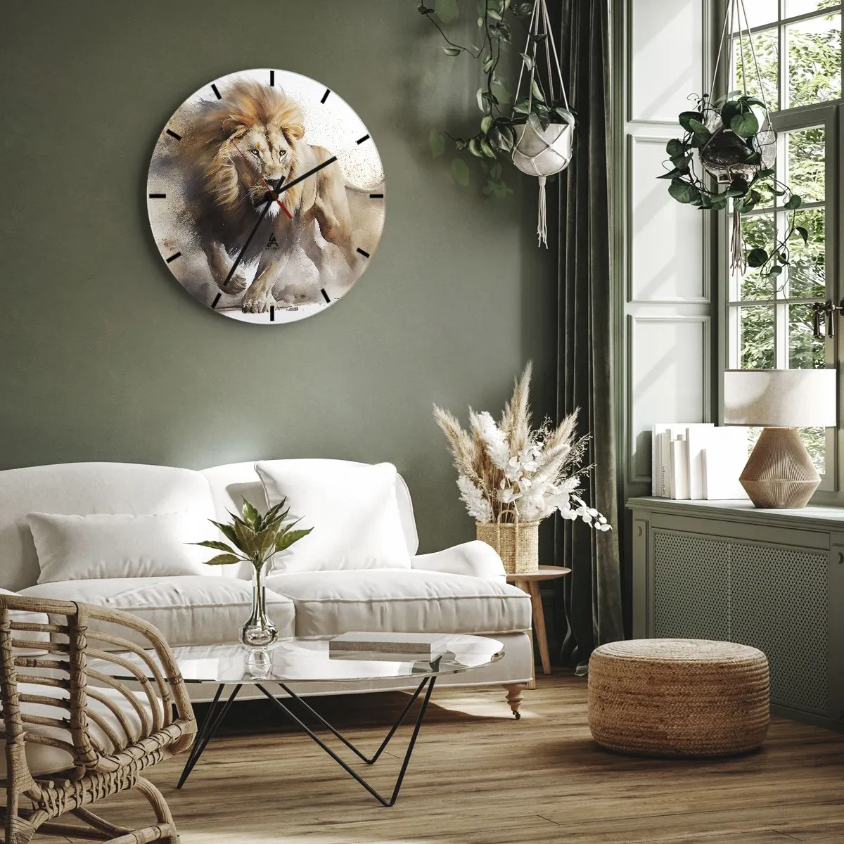 Vægur, Uret - Kongen er taget af sted - 40x40 cm