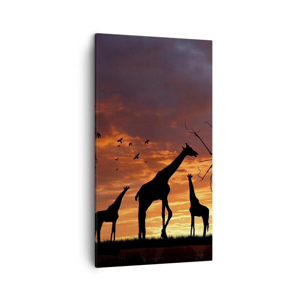 Lærredstryk - Billede på lærred - En lille middag med dem, du holder af - 45x80 cm