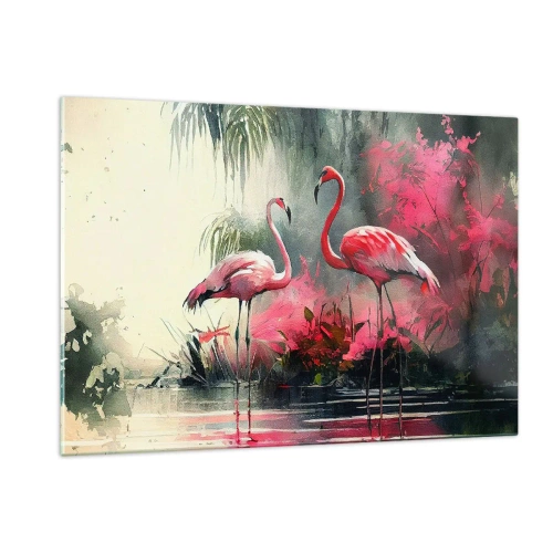 Billede på glas - En lektion i naturlig charme - 120x80 cm