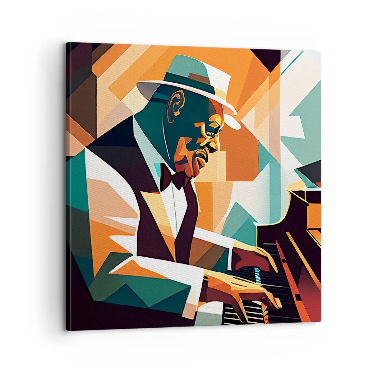 Lærredstryk - Billede på lærred - Alt det jazz - 60x60 cm