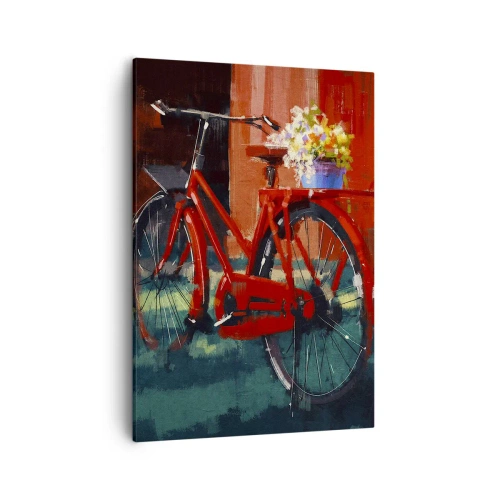 Lærredstryk - Billede på lærred - I want to ride my bicycle - 50x70 cm
