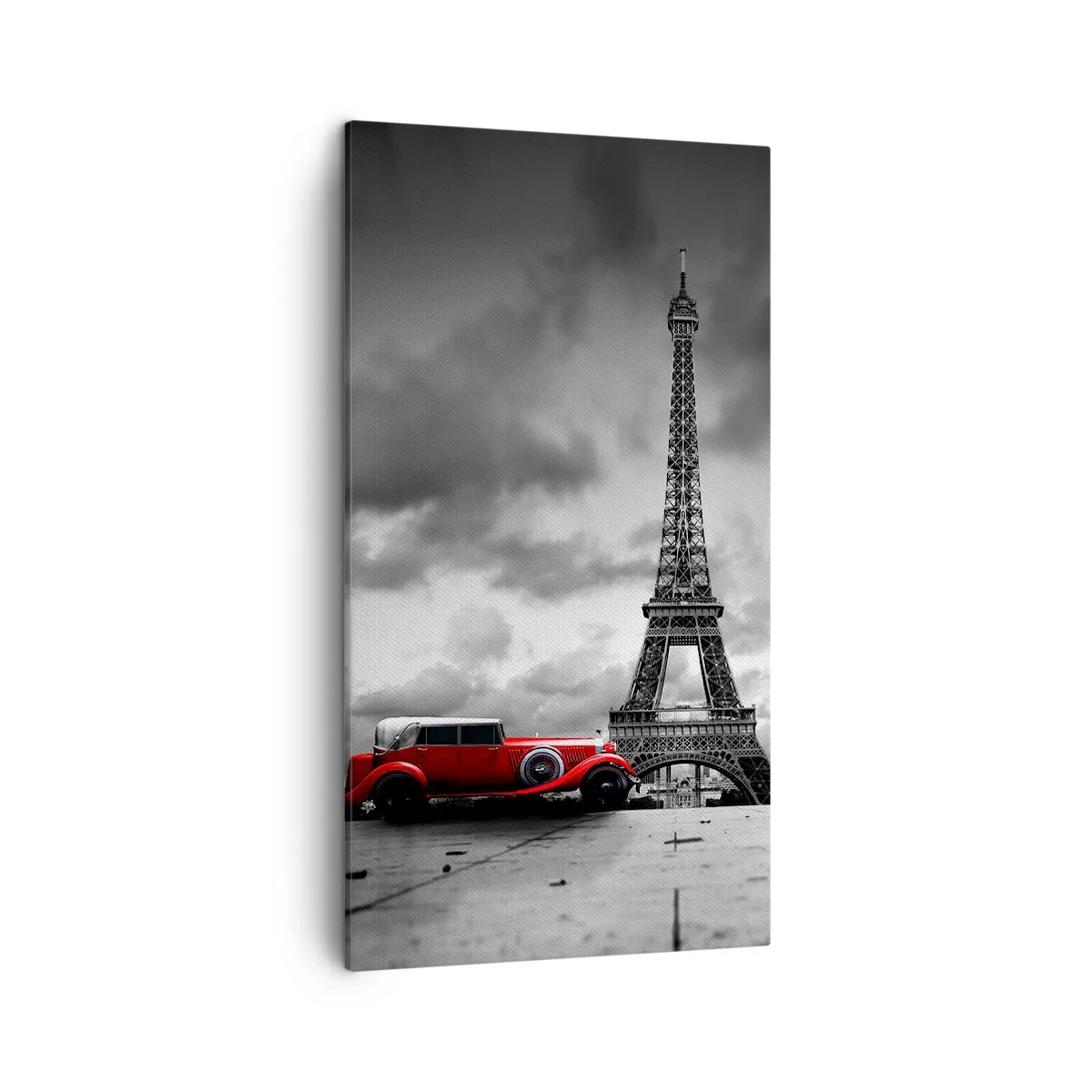 Lærredstryk - Billede på lærred - For ikke så længe siden i Paris - 45x80 cm